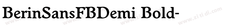BerinSansFBDemi Bold字体转换